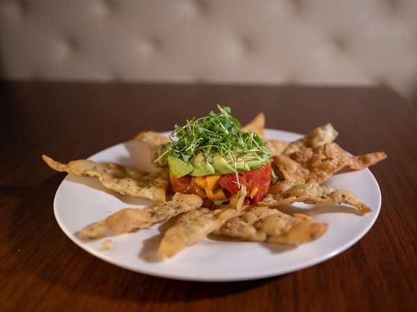Tuna Tartare on the food menu at Urban Rooftop