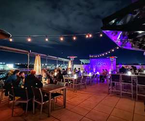 Outdoor dining at Urban Roof Top